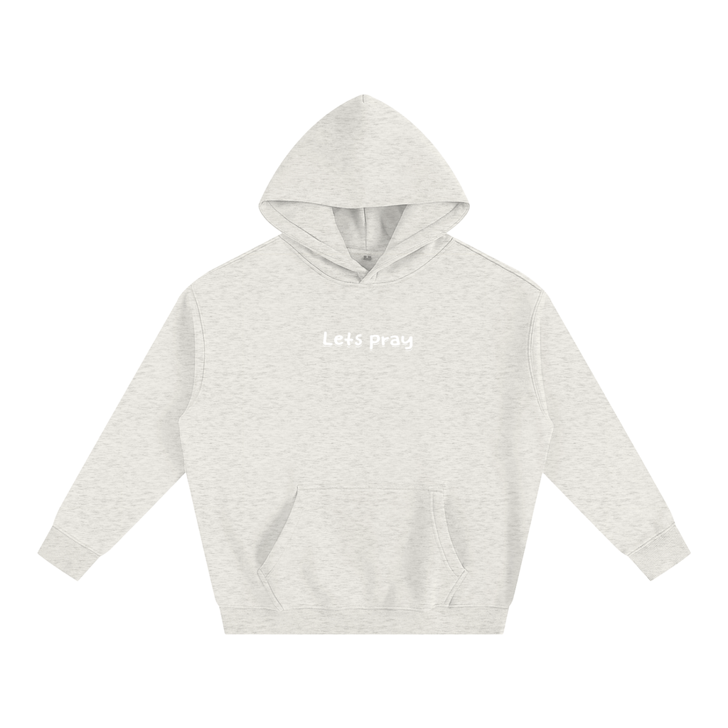 Oversize Fleeced "Can i pray for u?" Hoodie