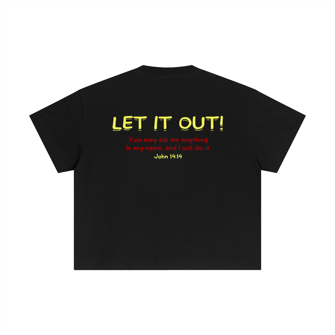 Essential Cotton Boxy "LET IT OUT" T-Shirt