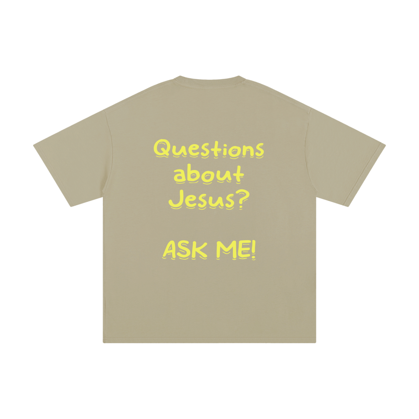 Unisex Pure Cotton "Questions about Jesus?" T-Shirt