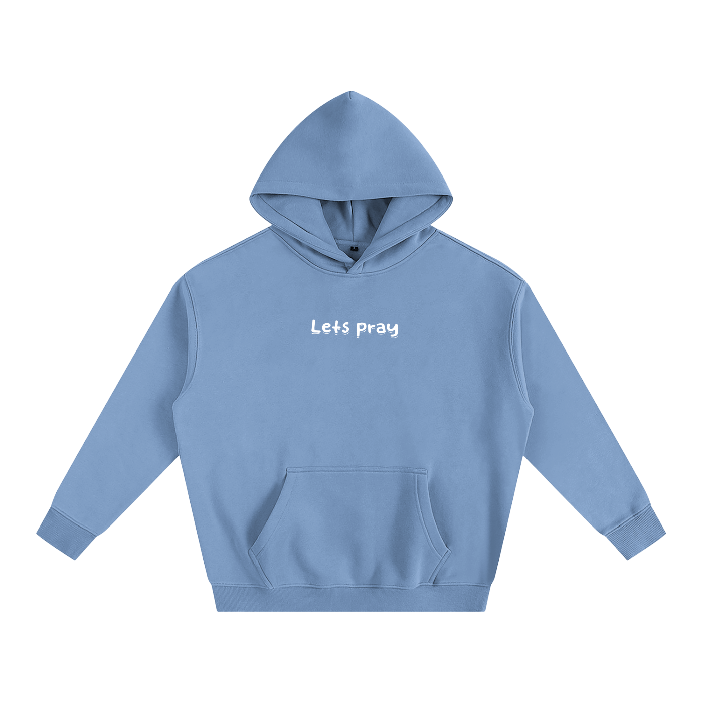 Oversize Fleeced "Can i pray for u?" Hoodie
