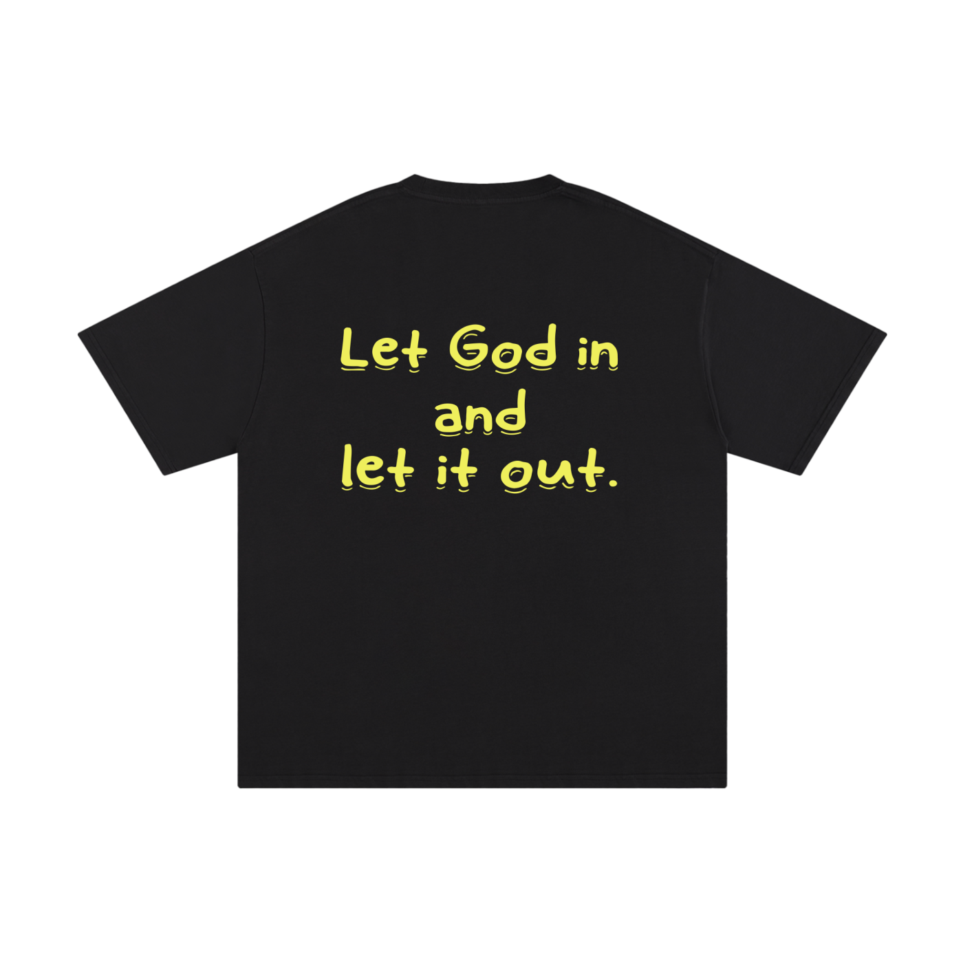 Unisex Pure Cotton "Let God in" T-Shirt