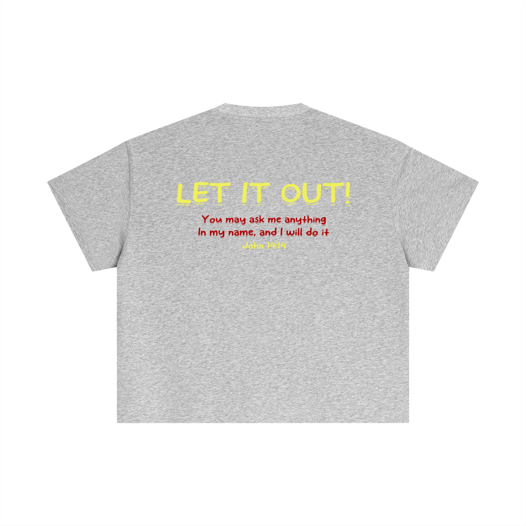 Essential Cotton Boxy "LET IT OUT" T-Shirt