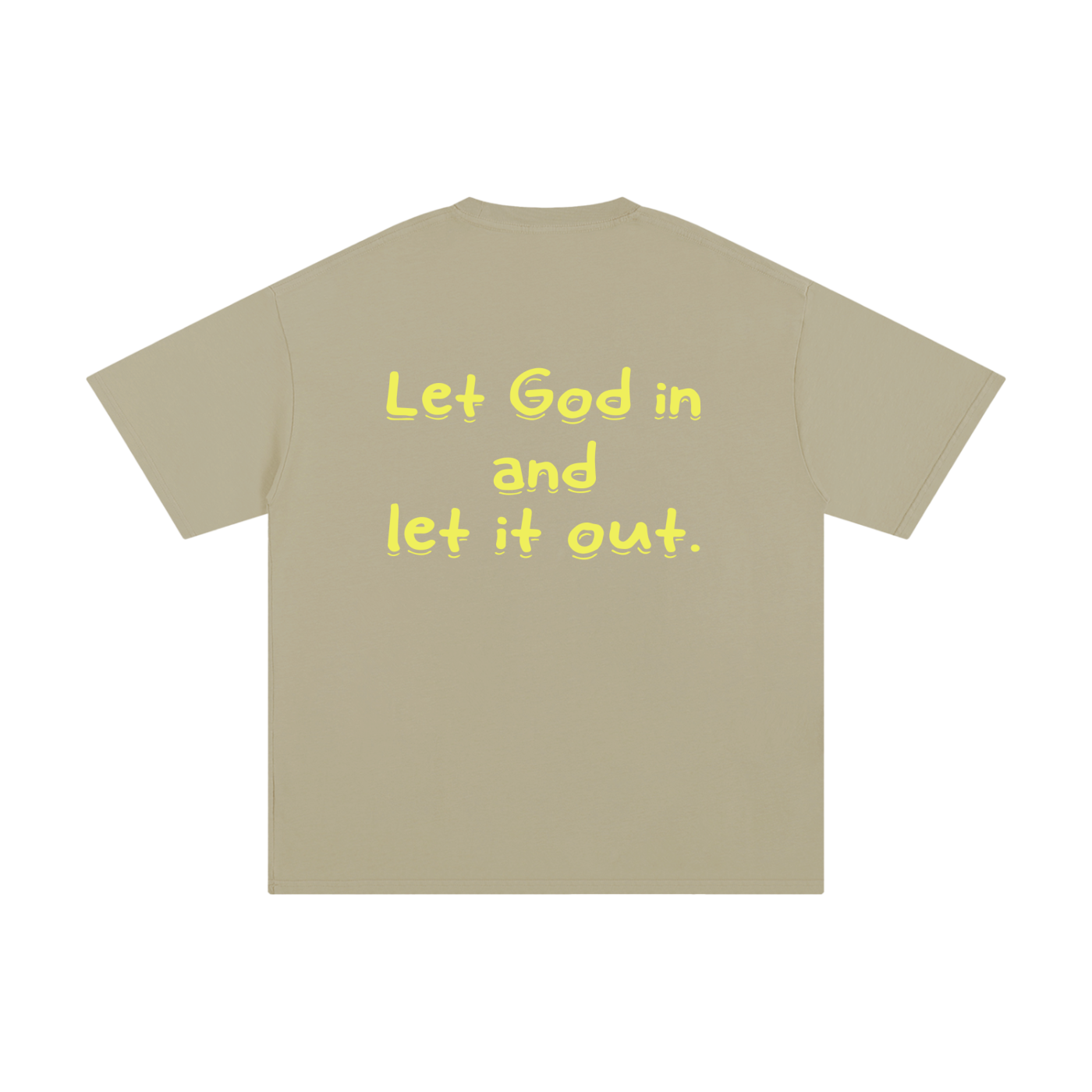 Unisex Pure Cotton "Let God in" T-Shirt