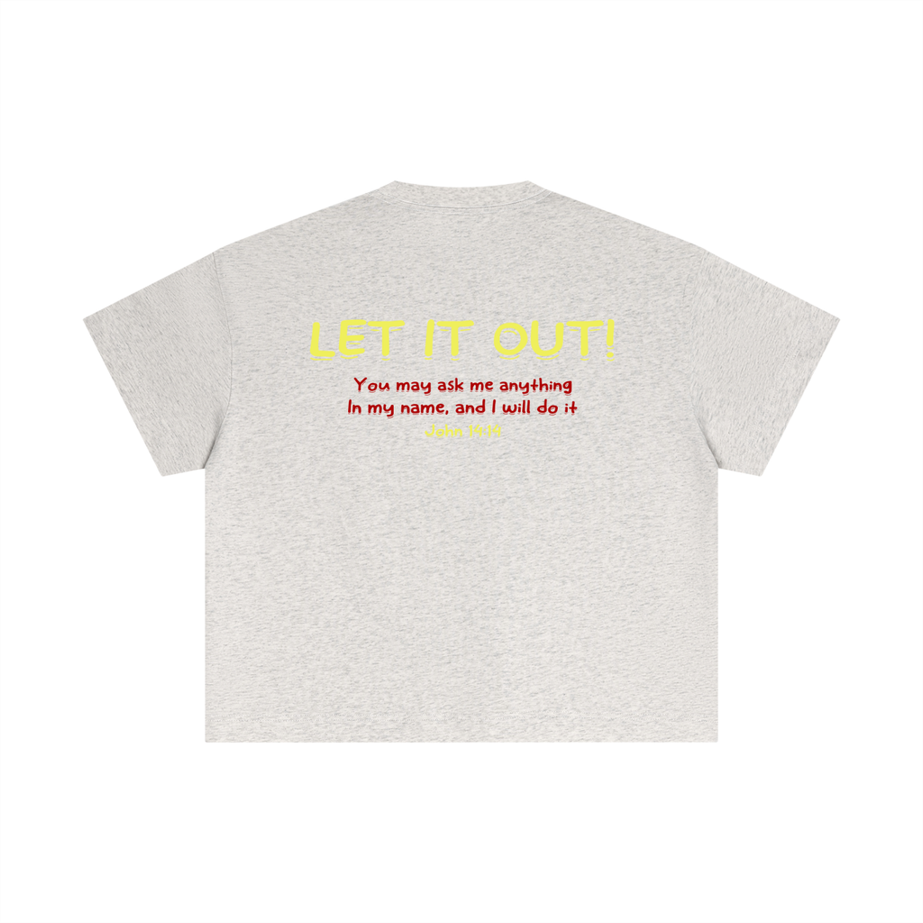 Essential Cotton Boxy "LET IT OUT" T-Shirt