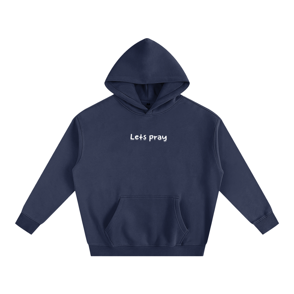Oversize Fleeced "Wanna come to Heaven with me?" Hoodie