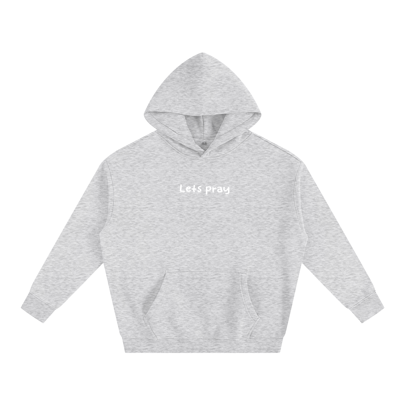 Oversize Fleeced "Can i pray for u?" Hoodie