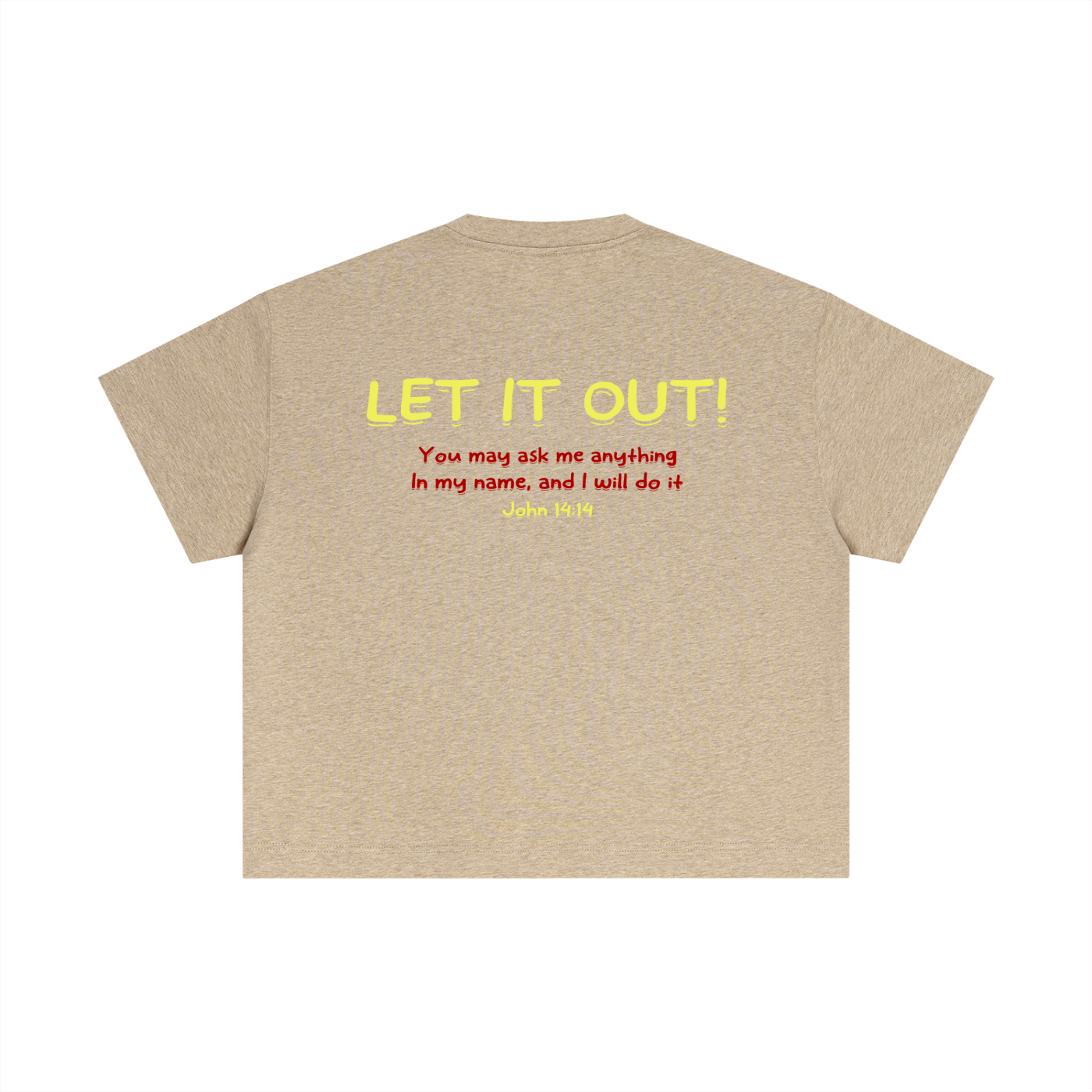 Essential Cotton Boxy "LET IT OUT" T-Shirt