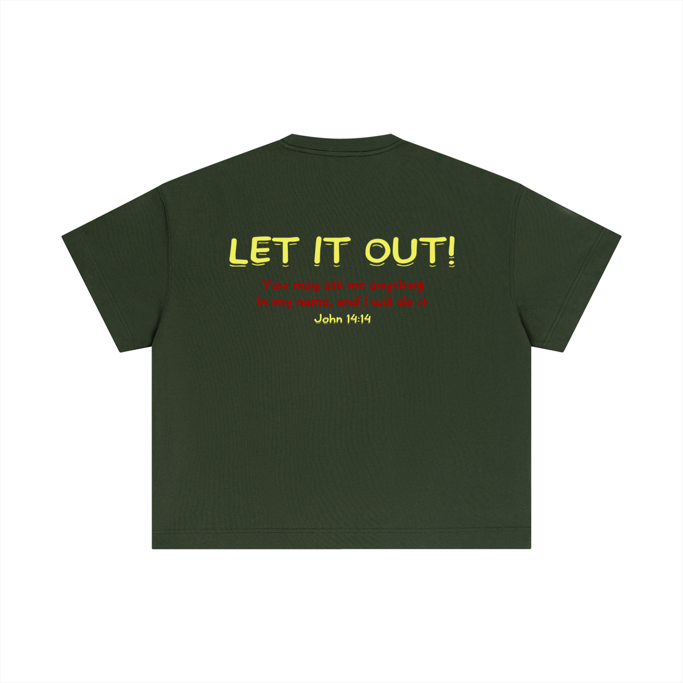 Essential Cotton Boxy "LET IT OUT" T-Shirt