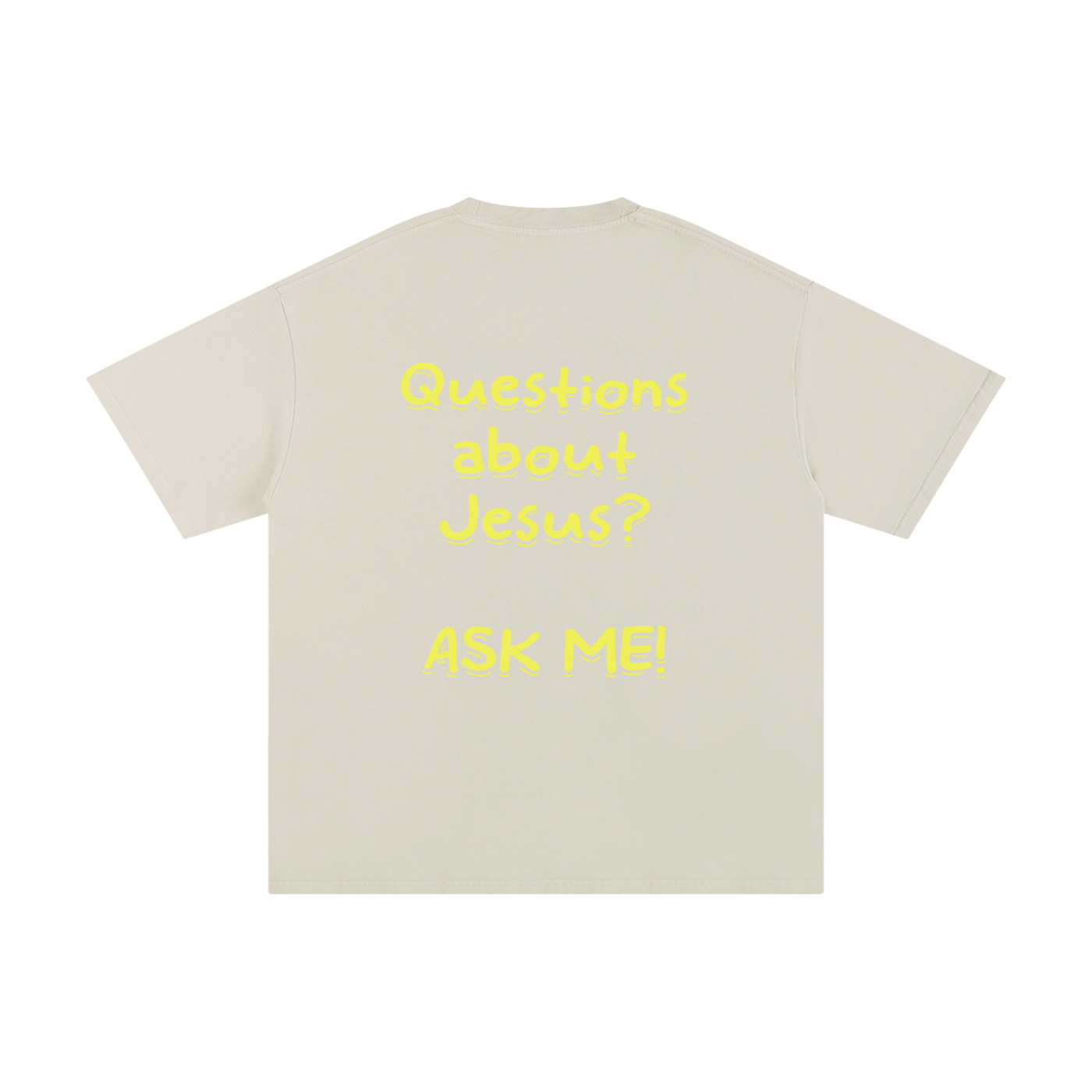 Unisex Pure Cotton "Questions about Jesus?" T-Shirt