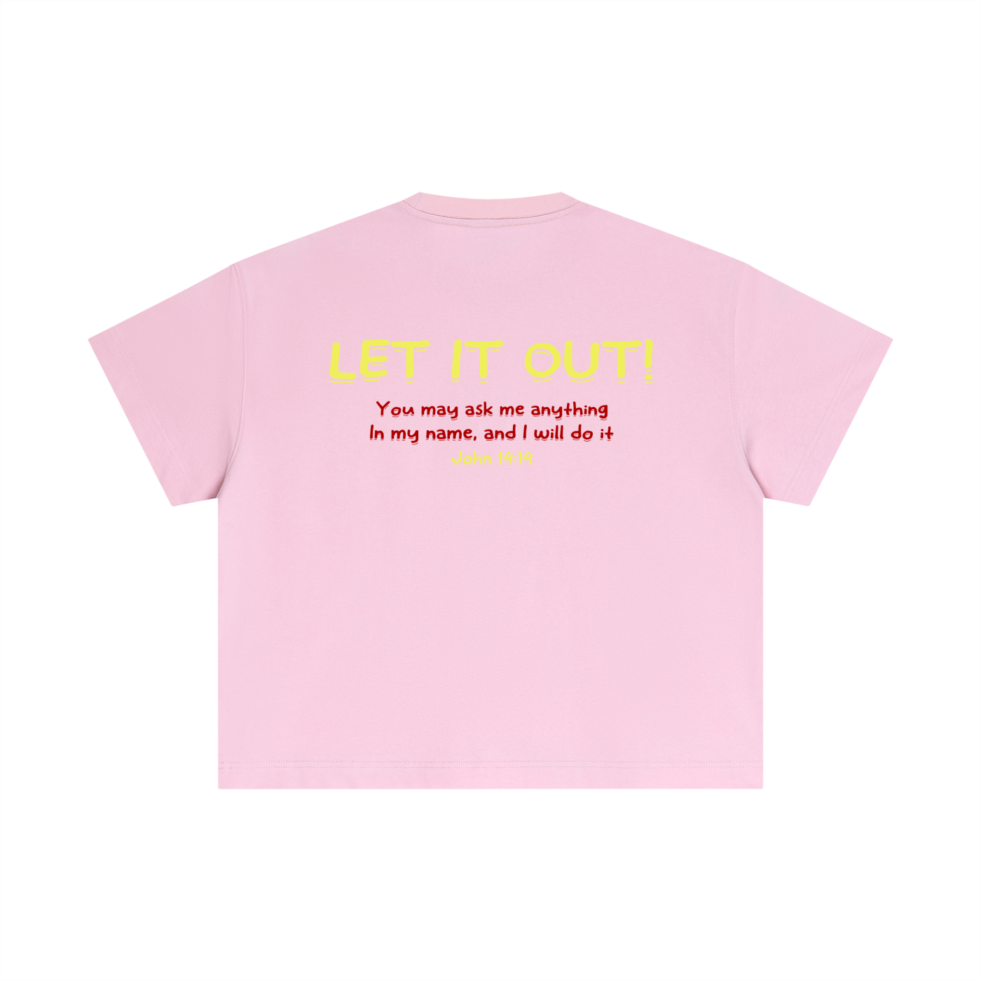 Essential Cotton Boxy "LET IT OUT" T-Shirt