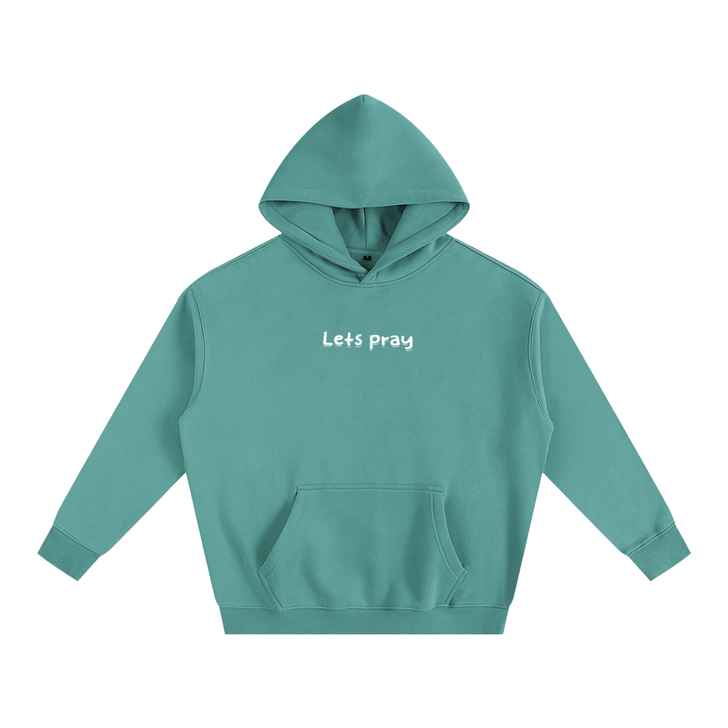 Oversize Fleeced "Can i pray for u?" Hoodie