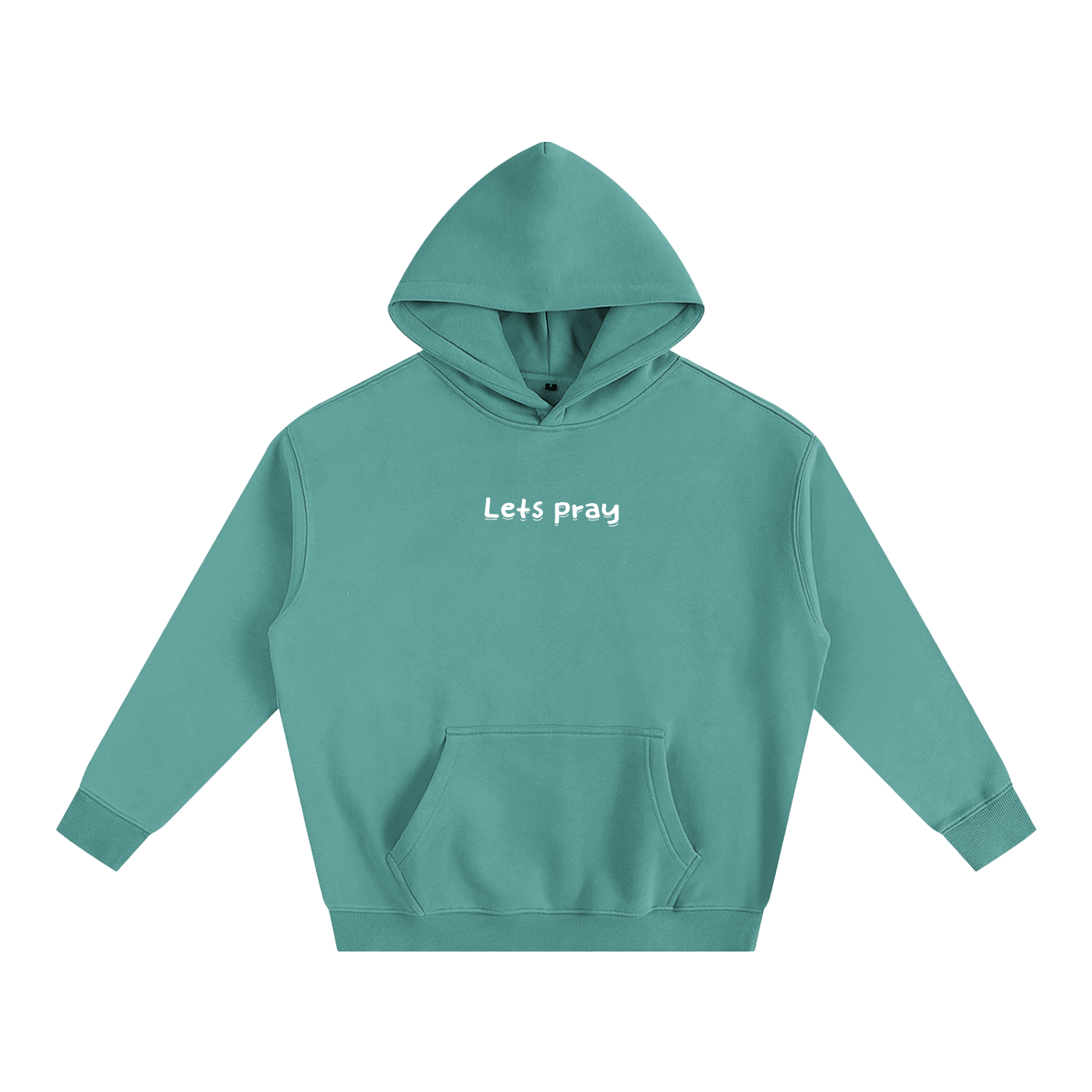 Oversize Fleeced "Can i pray for u?" Hoodie