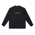 Essential Crewneck Long-Sleeve "Can i pray for u?" T-Shirt